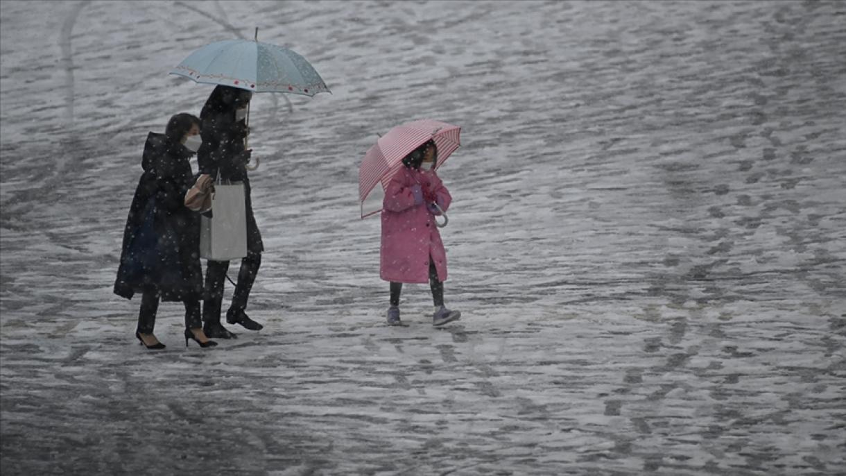 东京发布大雪警报