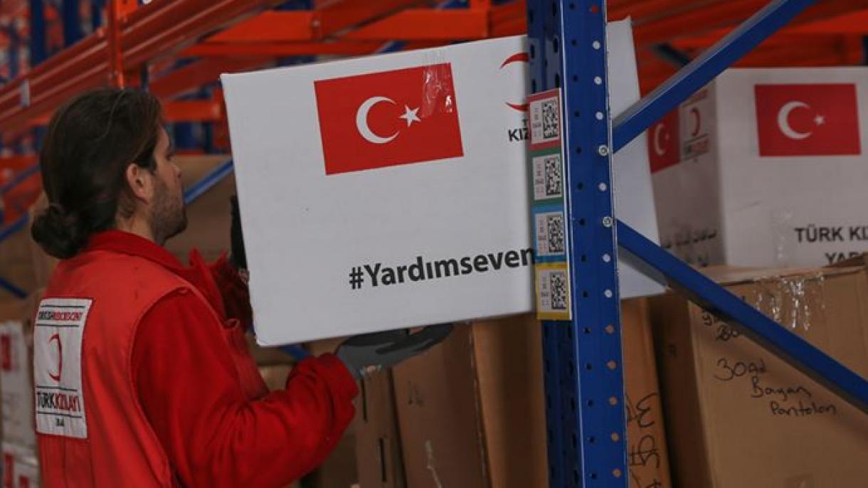 کمک‌های بشردوستانه هلال احمر ترکیه به نیازمندان سوری