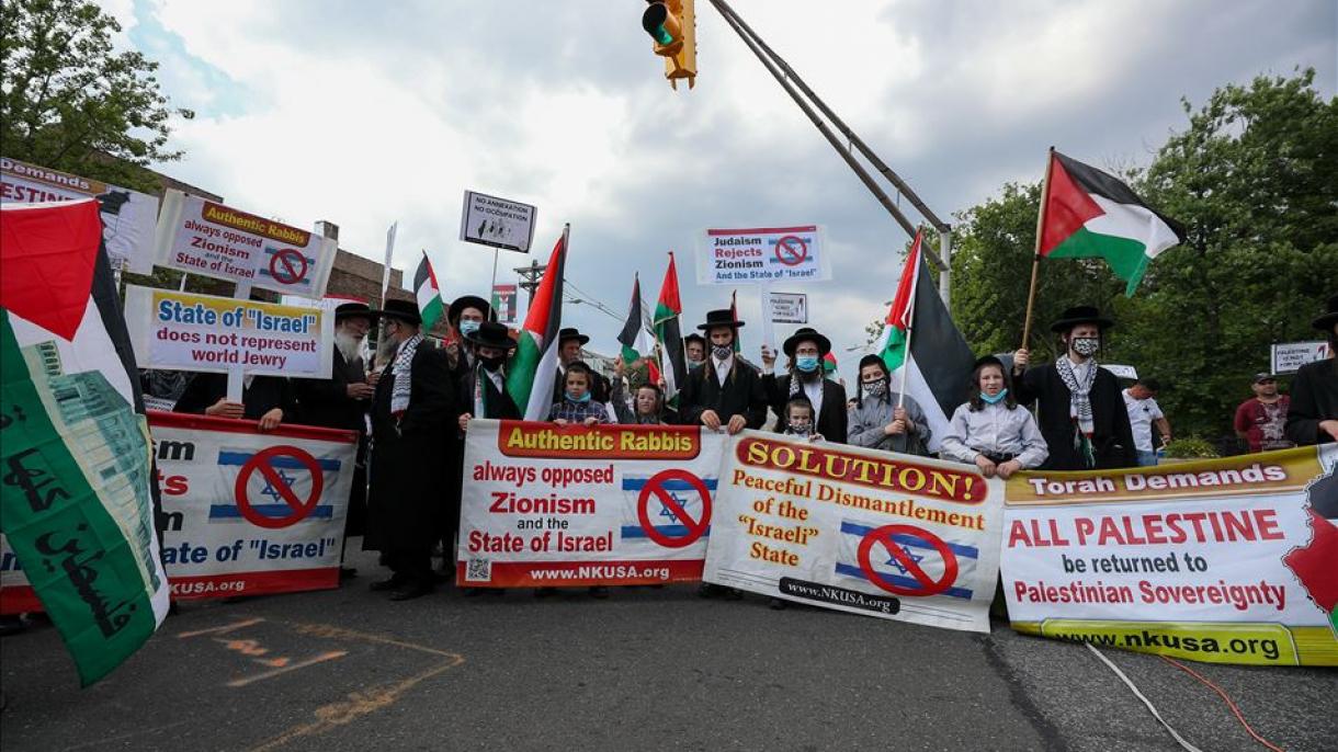 美国举行示威游行抗议以色列吞并计划