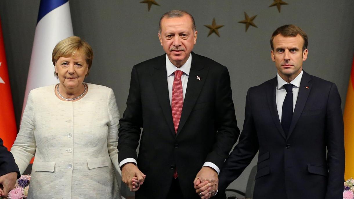 صدر ایردوان کی فرانسیسی و جرمن لیڈروں سے باتچیت،تنازعہ شام پر غور