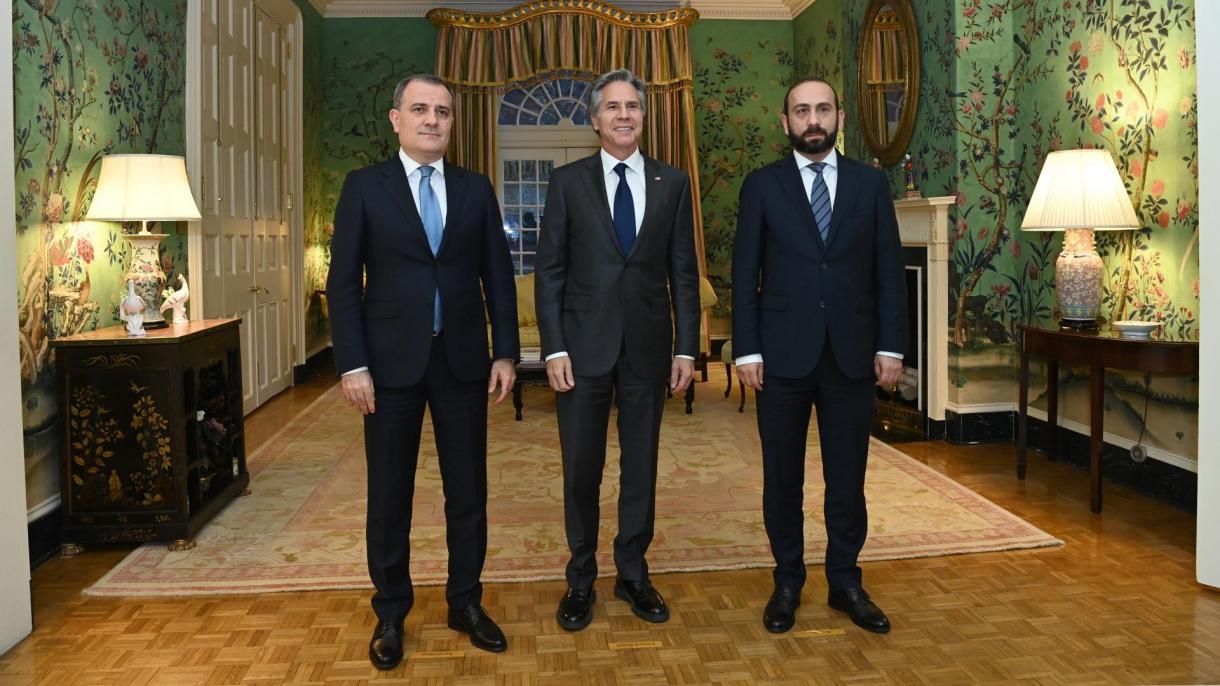 阿塞拜疆和亚美尼亚两国外长在华盛顿会晤