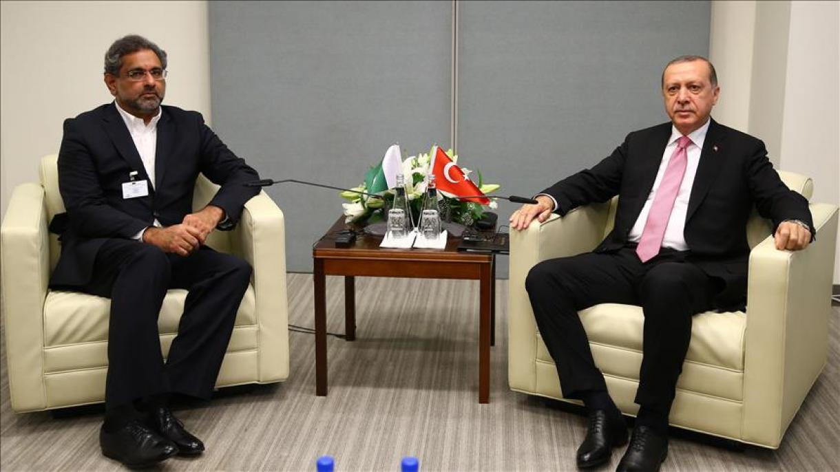 دیدار رئیس‌جمهور ترکیه و نخست‌وزیر پاکستان در نیویورک