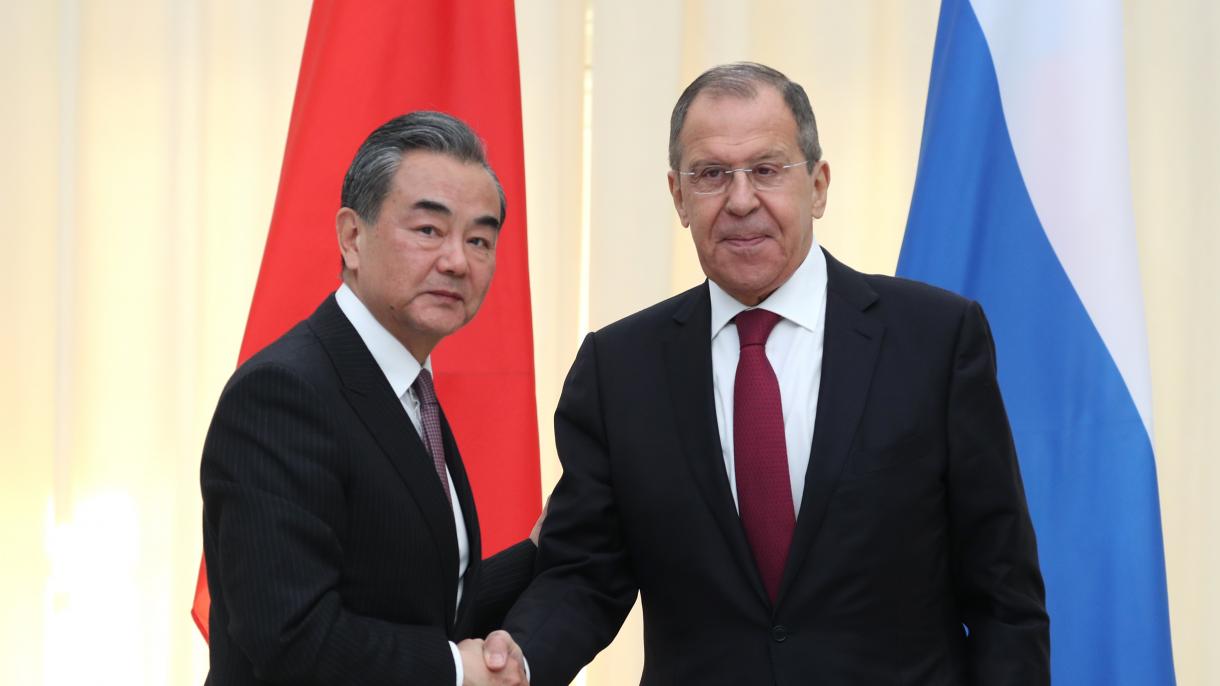 دیدار و گفتگوی وزرای خارجه روسیه و چین