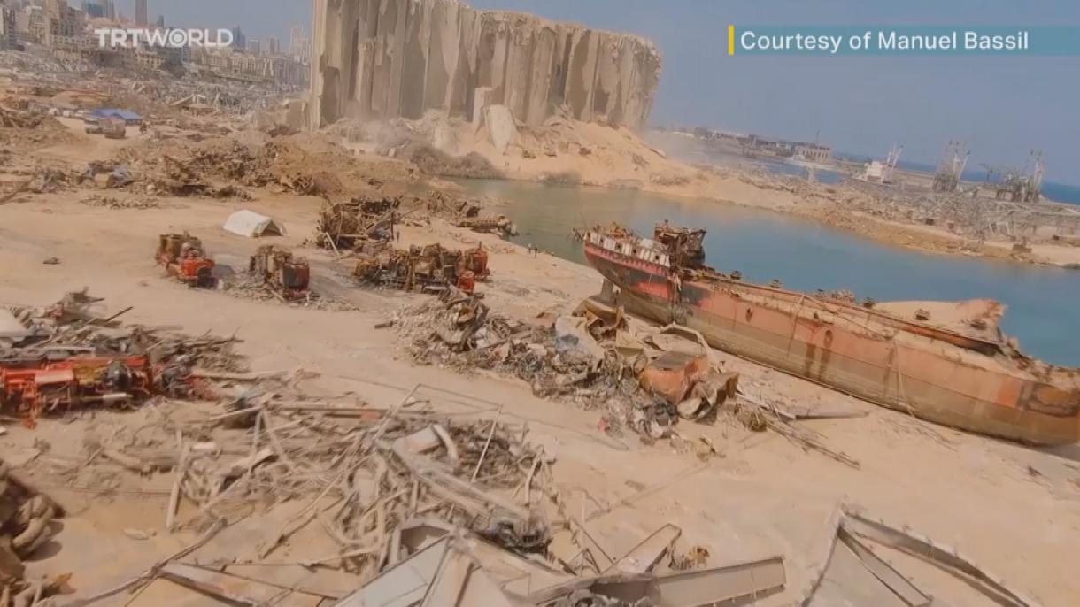 بیروت لیمانیندا باش وئرن پارتلاییش قوربانلارینین سایی 190-ا یوکسلیب