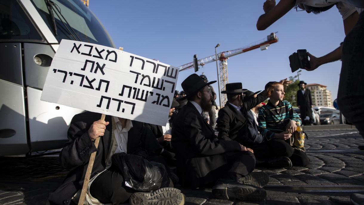 Protesti ultraortodoksnih Jevreja na ulicama Zapadnog Jerusalima