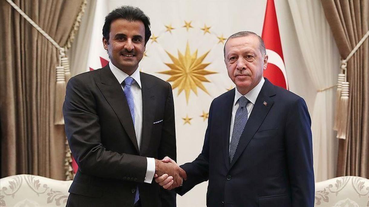 Turkiya prezidenti Rajap Tayyip Erdo’g’an Qatar amiri bilan muloqot qildi