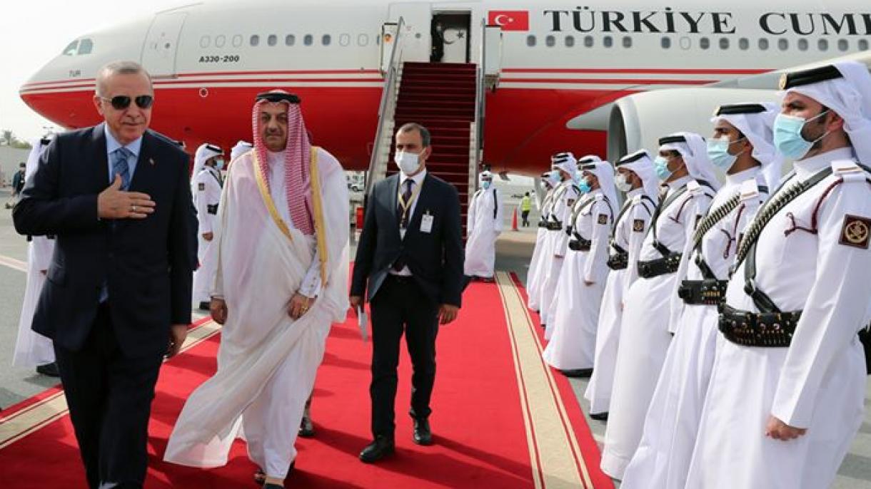 رئیس جمهور ترکیه وارد قطر شد
