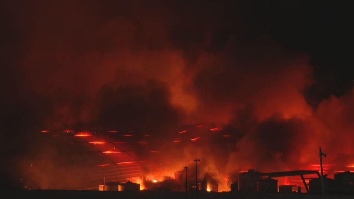 عراق، لنڈا بازار میں آتشزدگی سے بھاری مالی نقصان