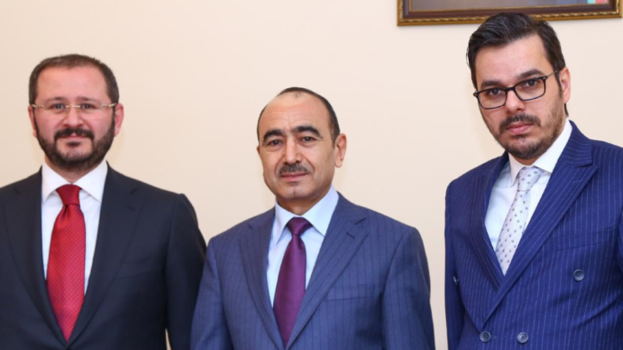 دیدار ابراهیم ارن و شنول کازانجی با معاون رئیس جمهور آذربایجان