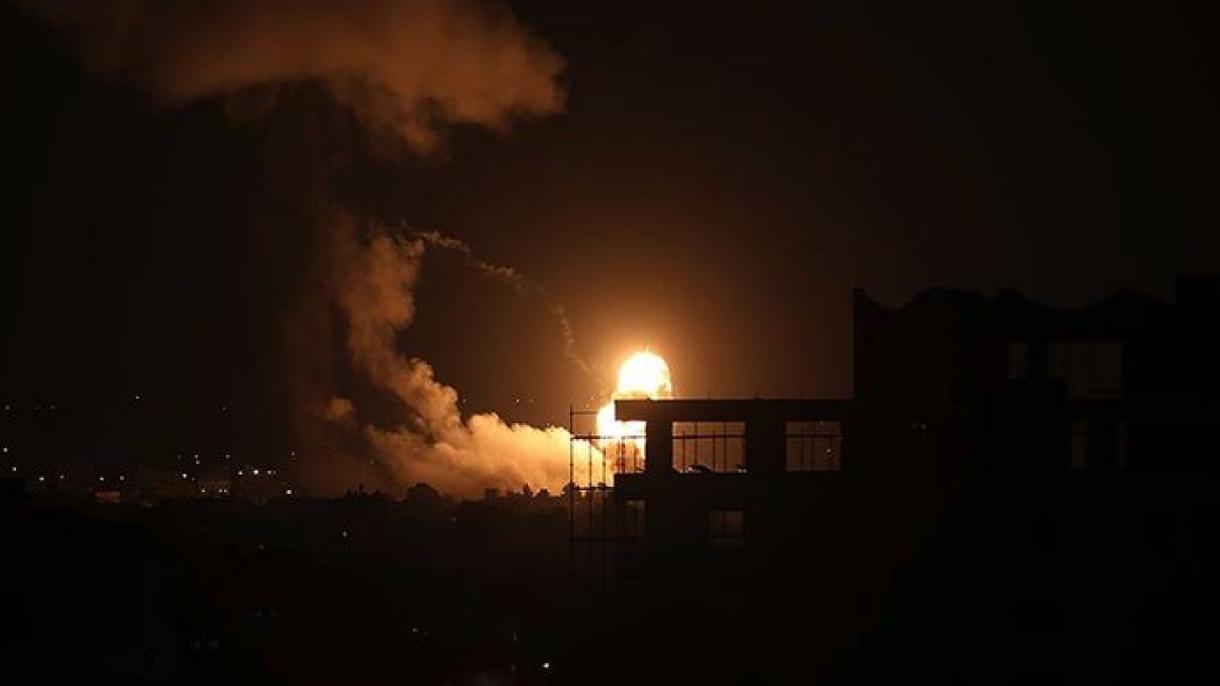 以色列战机轰炸加沙哈马斯一据点