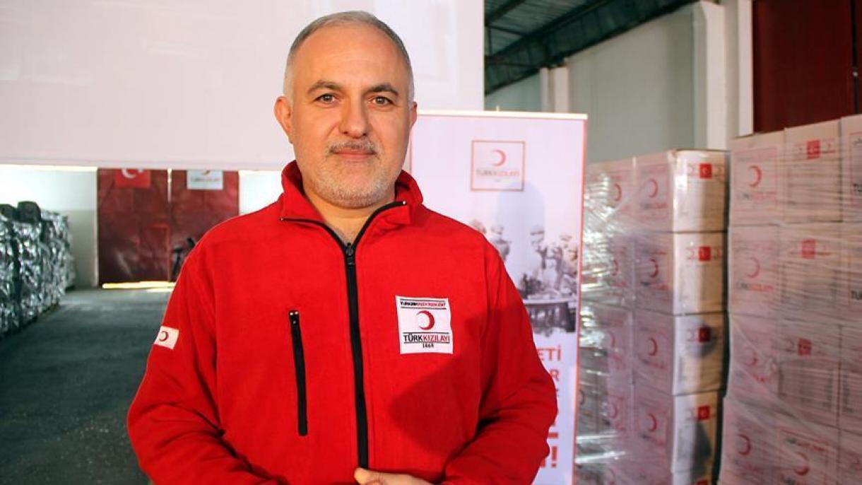 Crescente Vermelho turco distribui comida para 5 mil moradores de Afrin