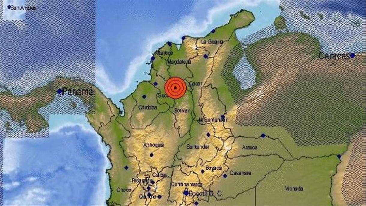 Sismo de magnitud 5.7 se registró en el norte de Colombia