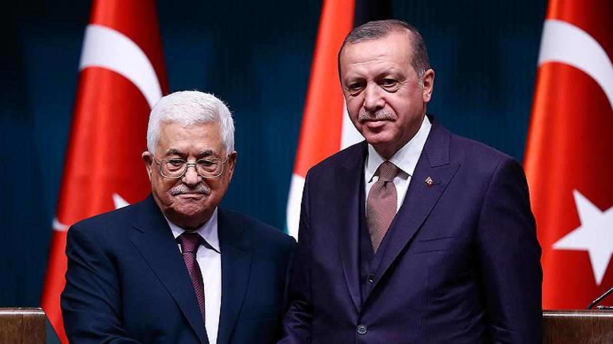 Türkiyə prezidenti Fələstin lideri ilə telefonla danışdı