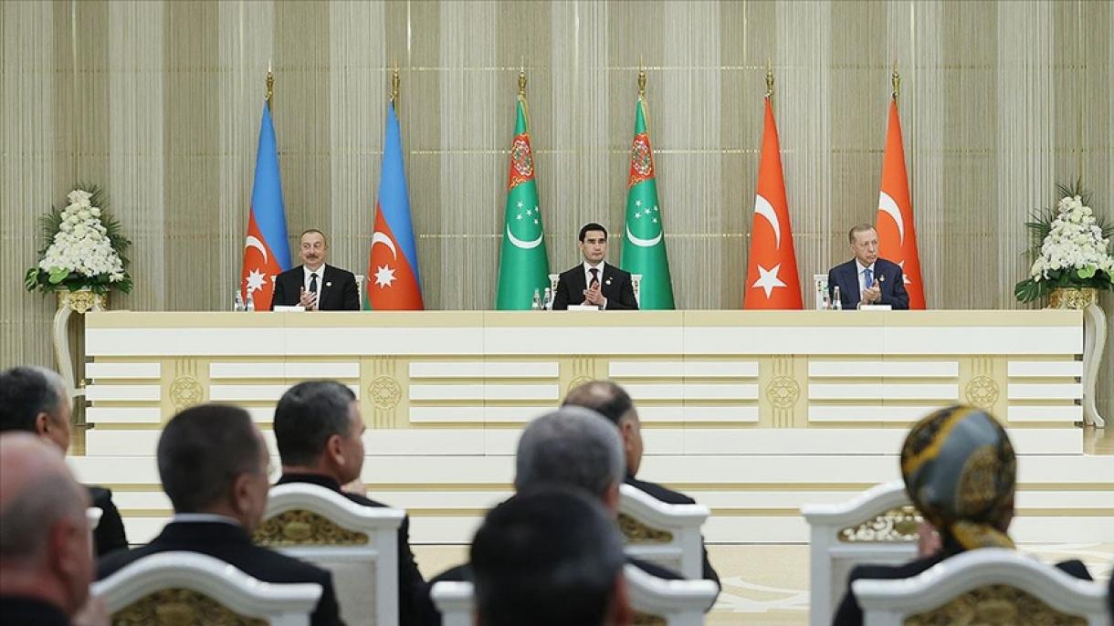 Заключителната декларация на срещата на президентите на Турция, Туркменистан и Азербайджан