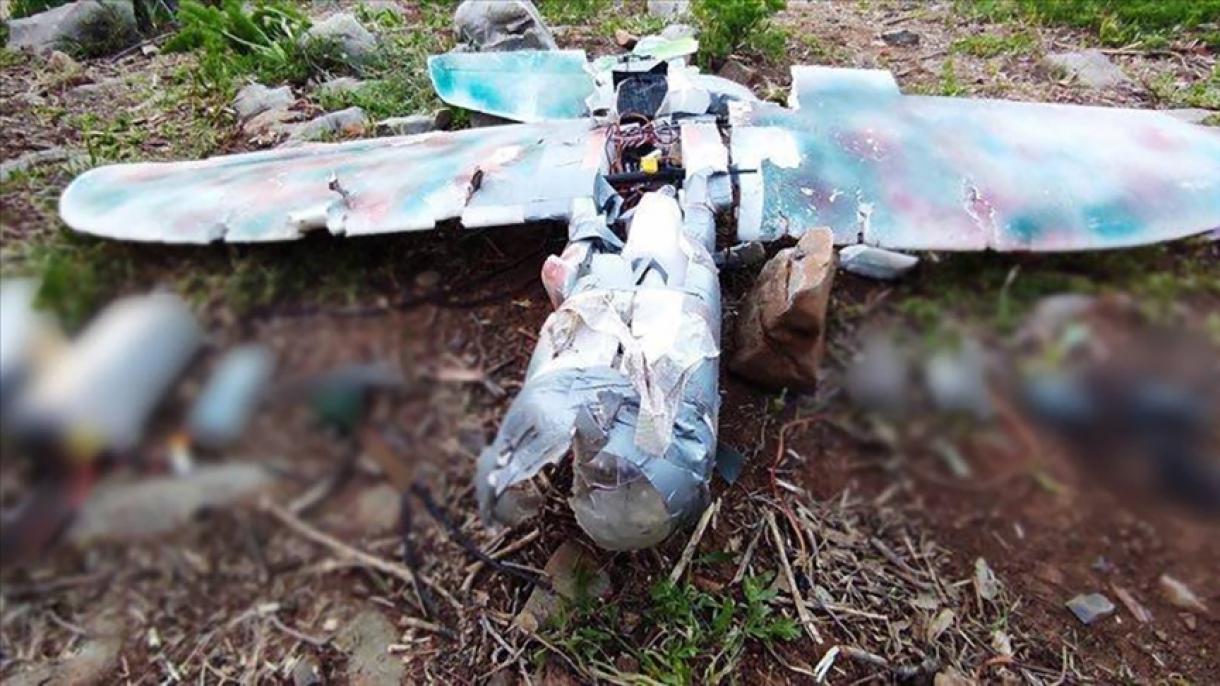 袭击土耳其军人的一架模型飞机被摧毁