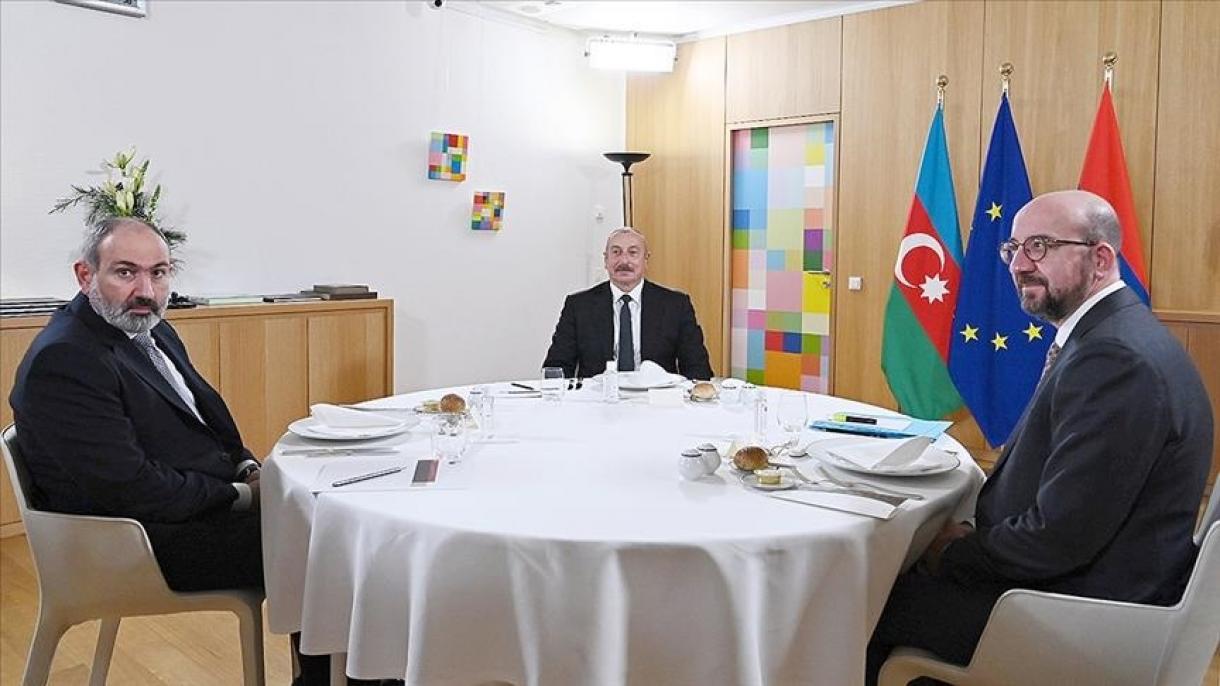 Háromoldalú találkozót tartott Aliyev, Pasinjan és Michel