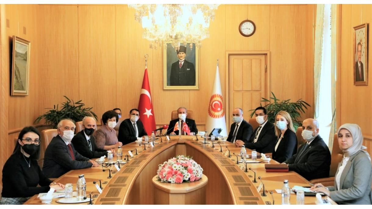 TBMM Başkanı Mustafa Şentop Kuzey Makedonya Anayasa Mahkemesi Başkanı Salih Murat2.jpg