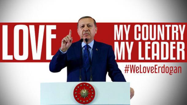 Хаштаг за поддршка на претседателот Ердоган преку Твитер „#WeLoveErdogan"
