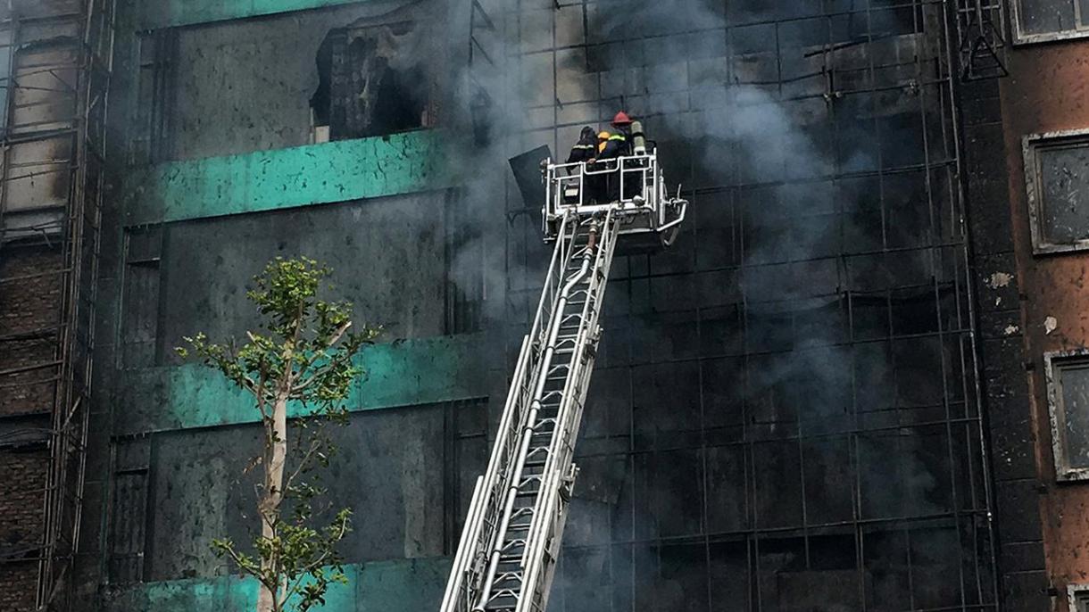 آتش‌سوزی مرگبار در آپارتمانی در شهر هانوی ویتنام