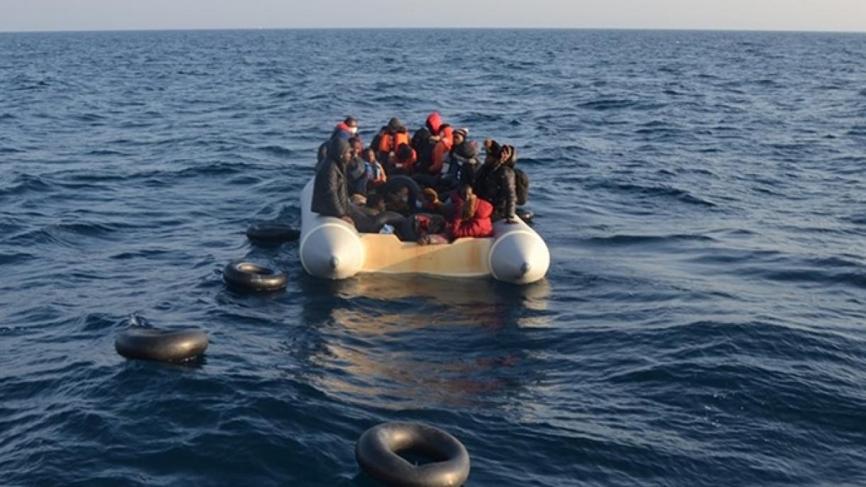 نجات 123 مهاجر رانده شده به آبهای ترکیه توسط یونان