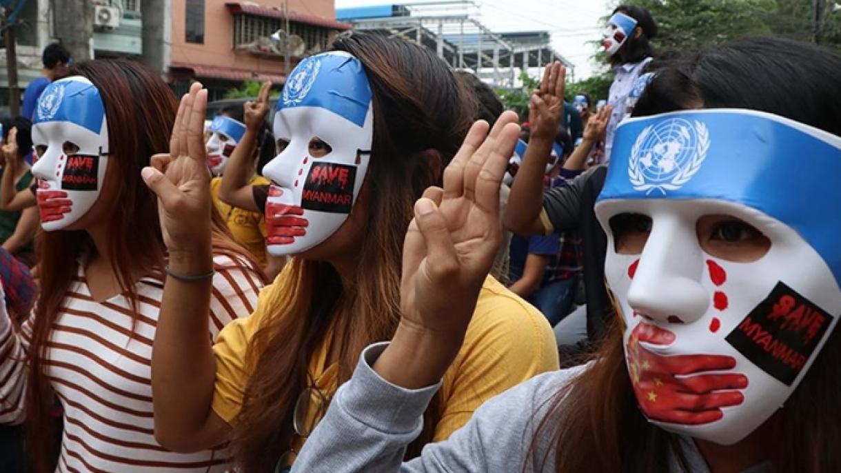 缅甸反政变示威活动中已有780人死亡