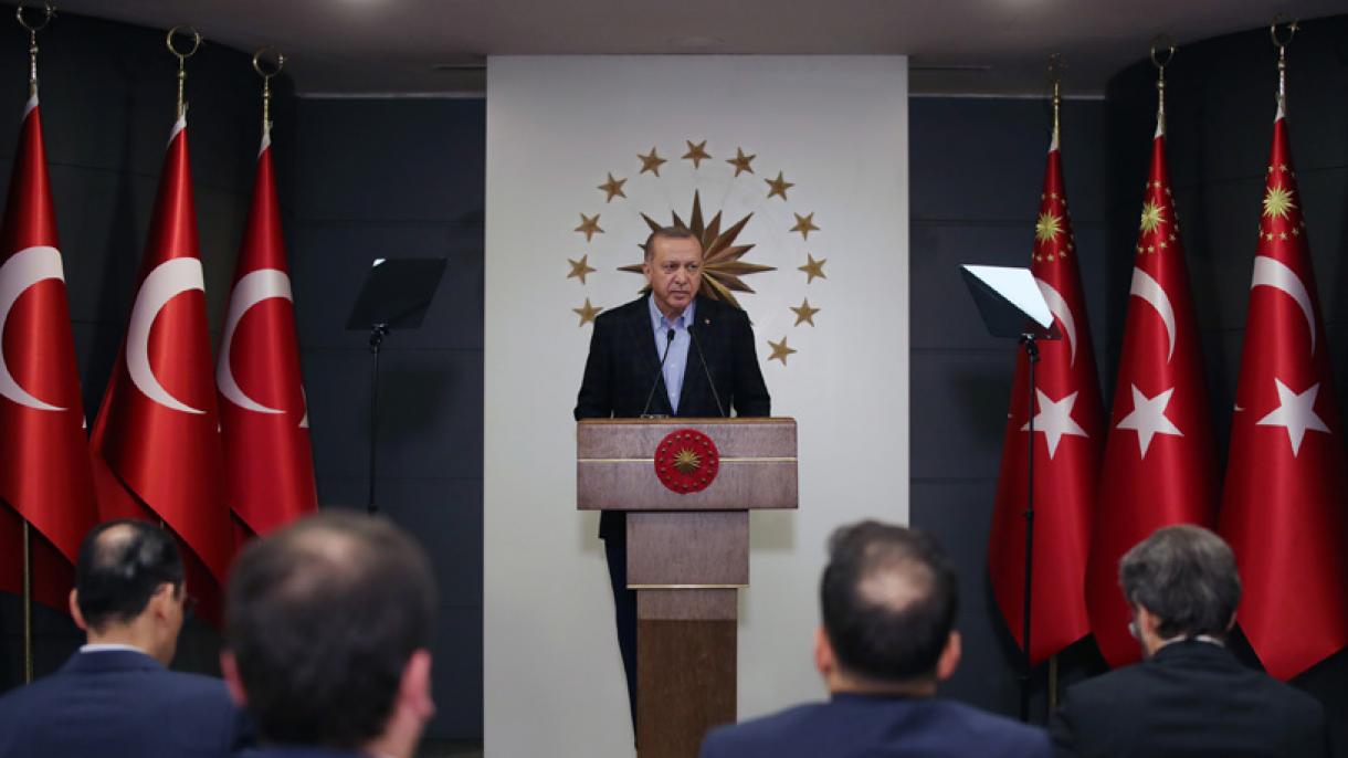 صدر ایردوان کا ترکی بھر میں "ہم ایک دوسرے کے لیےخودہی کافی ہیں" کے زیرعنوان  قومی یکجہتی مہم کا آغاز