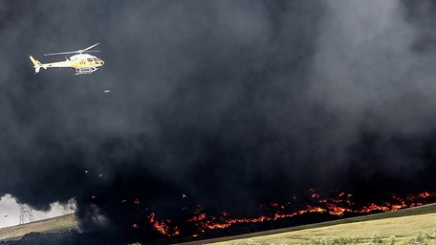 Európa egyik legnagyobb gumiabroncs temetője gyulladt ki Spanyolországban