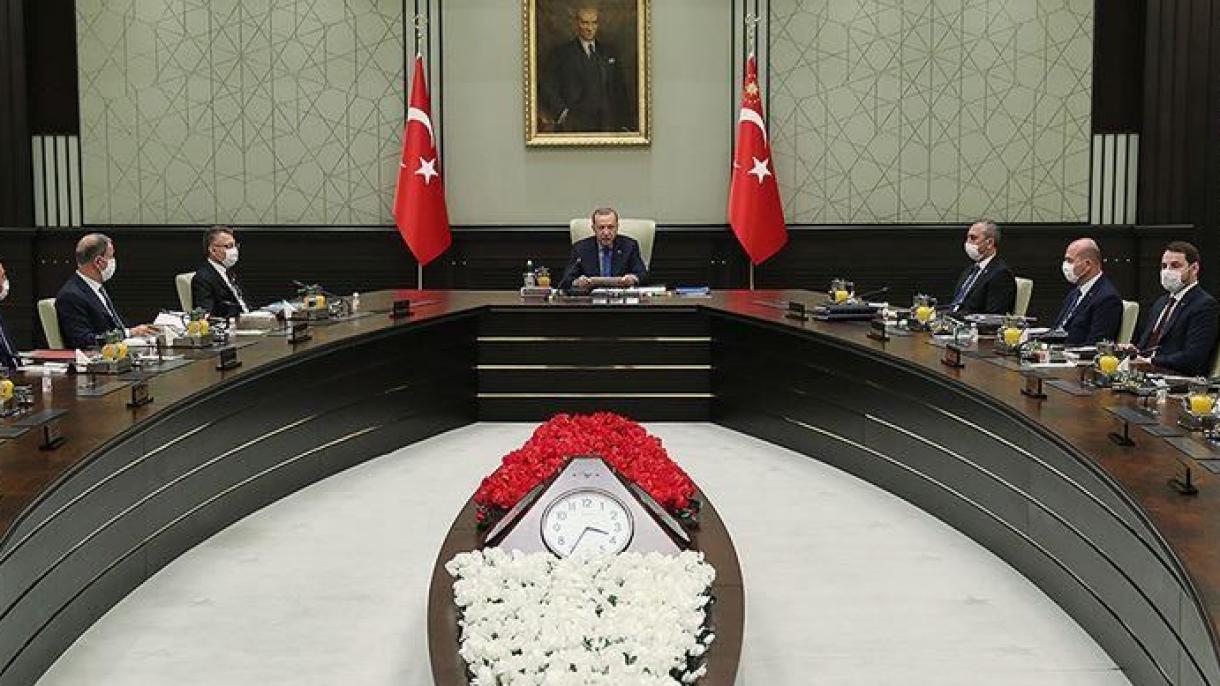 Milli howpsyzlyk geňeşiniň maslahaty Prezident Erdoganyň ýolbaşçylyk etmeginde geçirildi