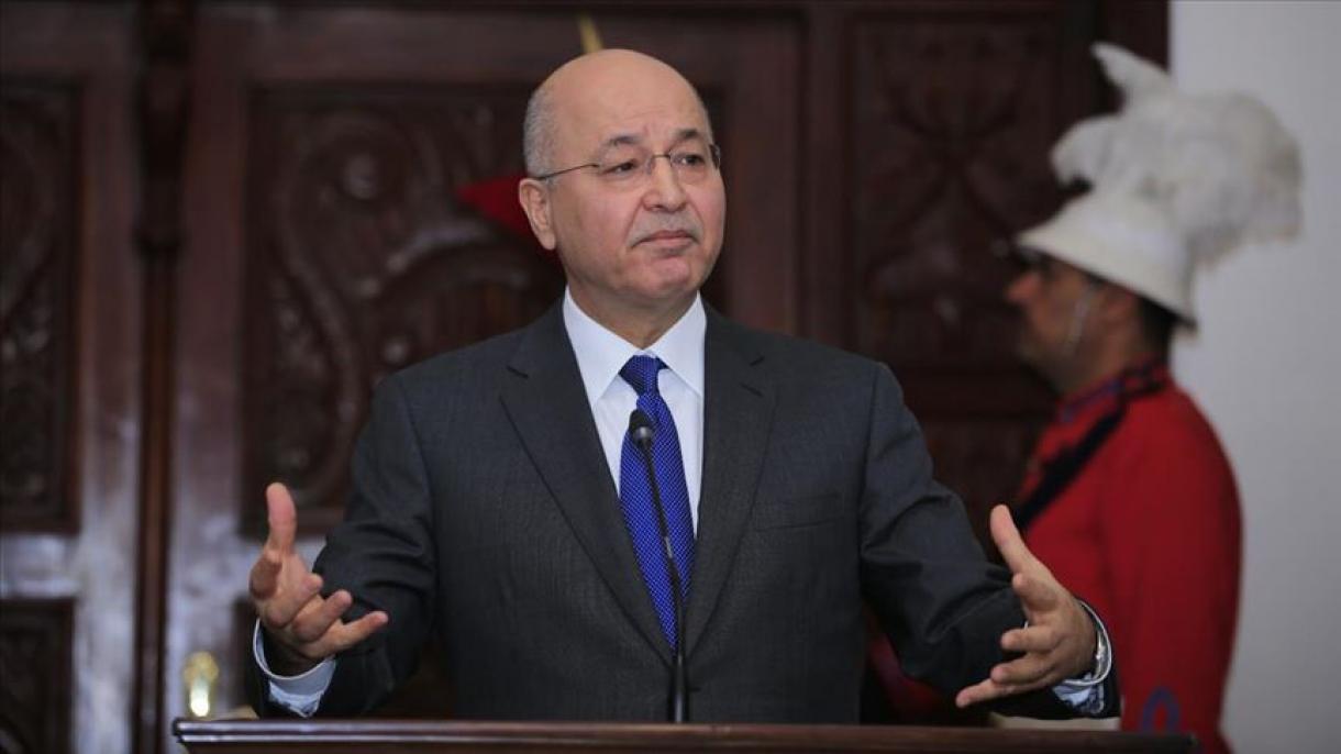 iraq pirézidénti: qoshnilirimizgha ziyan yetküzidighan heriketlerge yol qoymaymiz