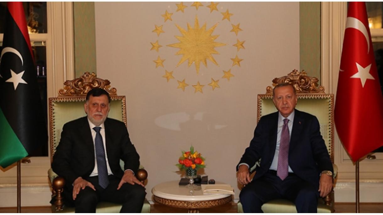 اردوغان فائز سراج را به حضور پذیرفت