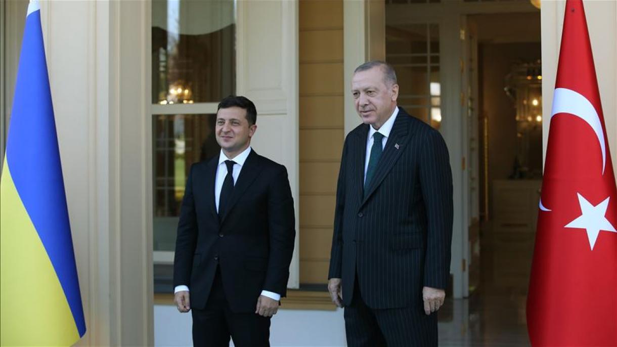 Rәcәb Tayyib Әrdoğan Vladimir Zelenski ilә görüşüb
