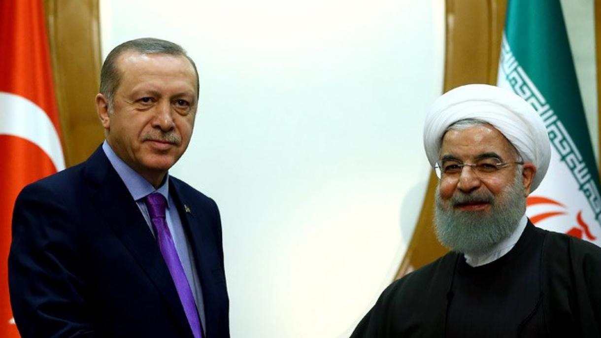 Rәcәb Tayyib Әrdoğan vә Hәsәn Ruhani Suriyadakı son vәziyyәti müzakirә etdi