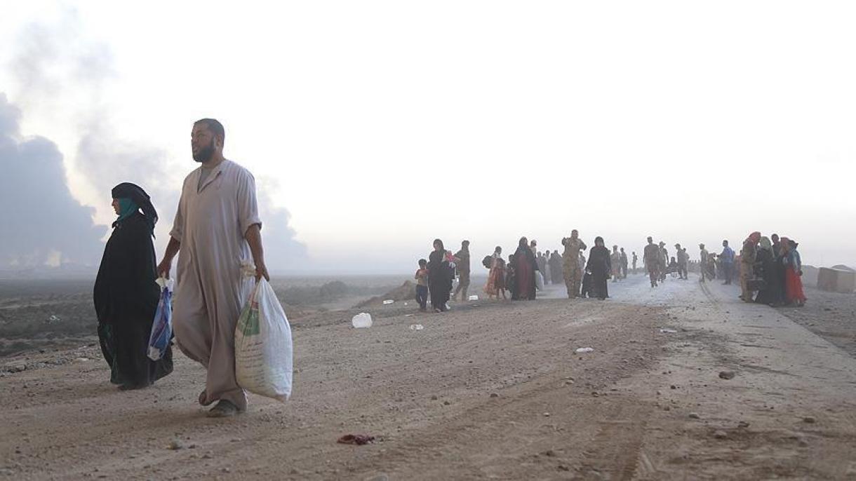 از آغاز عملیات موصل بدین طرف 5 هزار و 640 نفر این شهر را ترک کرده اند