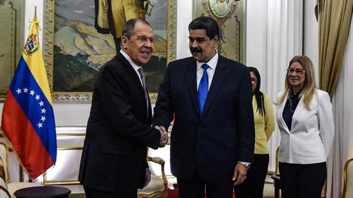 روسی وزیر خارجہ کی مادورو سے ملاقات