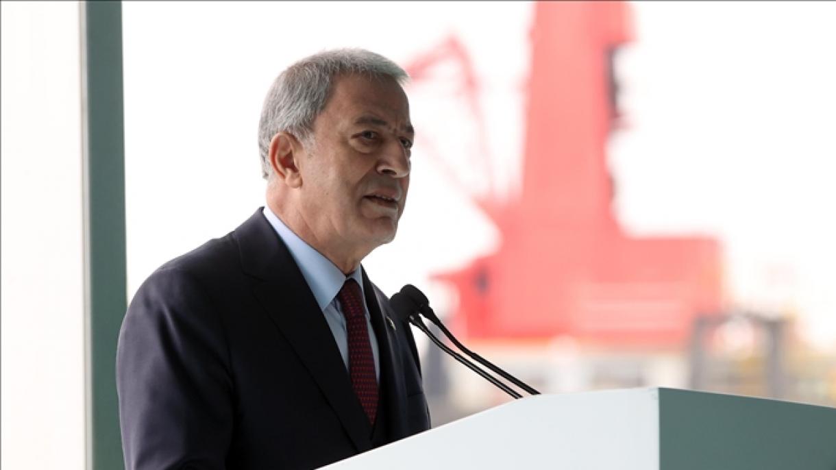 Акар TCG Anadolu кемесин ишке киргизүү аземинде сөз сүйлөдү