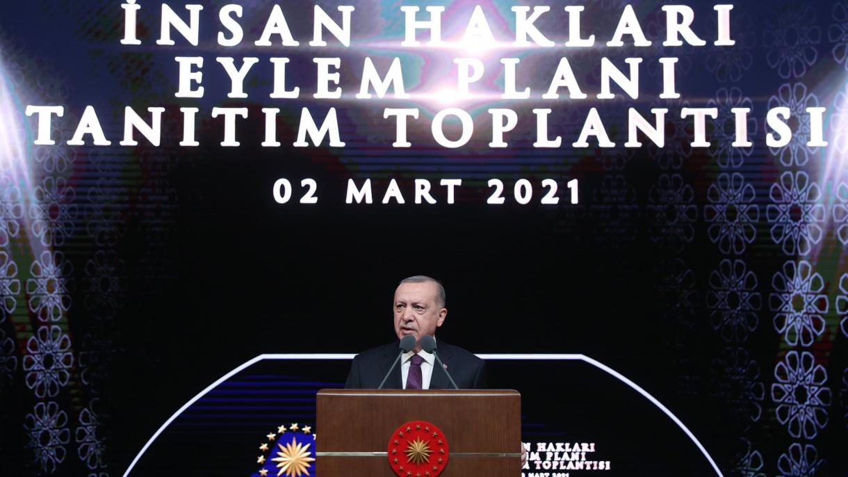 اردوغان، اینسان حاقلاری فعالیت پلانینی آچیقلادی