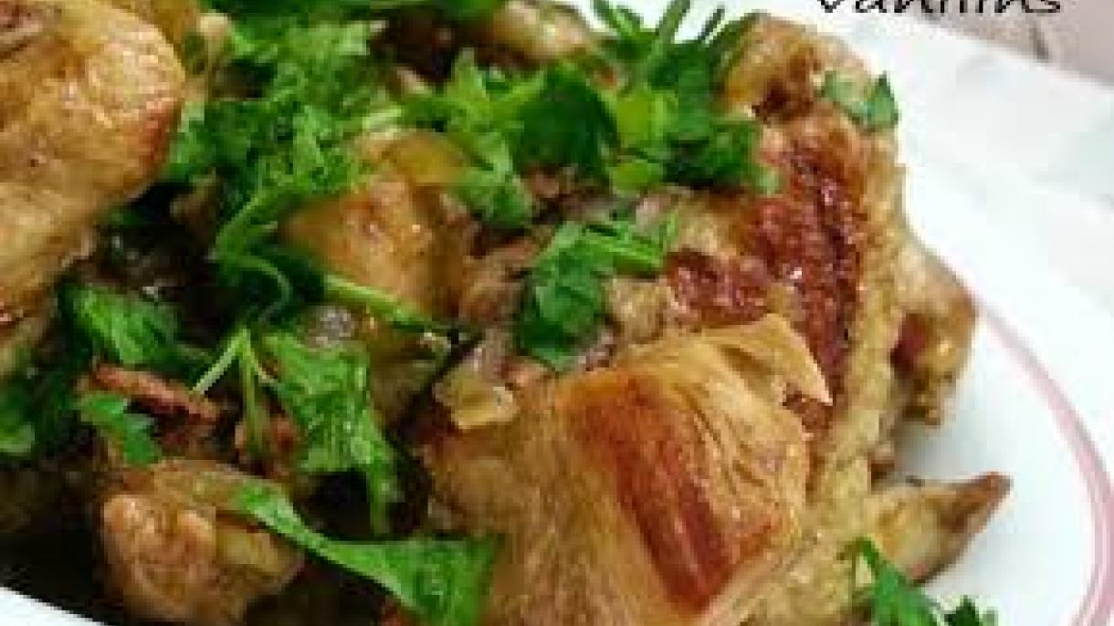 Kırma (sındırılğan) tawıq käbabı