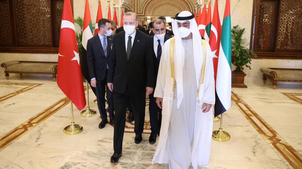 رئیس جمهور اردوغان وارد امارات متحده عربی شد