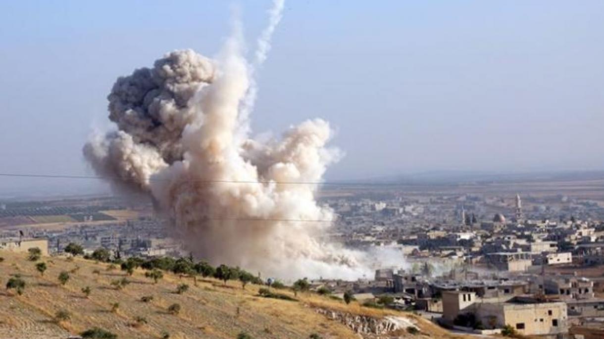 سوریه ده مسکونی منطقه لرگه هوا هجومی اویوشتیریلماقده