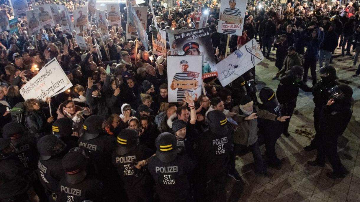 Distúrbios de Leipzig: protestam contra as medidas contra o coronavírus na Alemanha