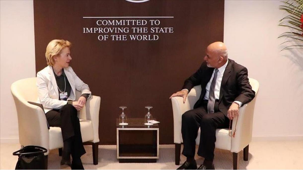 دیدار رئیس جمهور افغانستان با وزیر دفاع آلمان