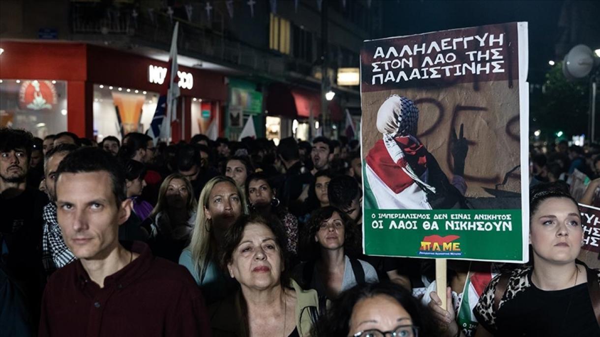 Amerikai terv ellen tüntettek Görögországban