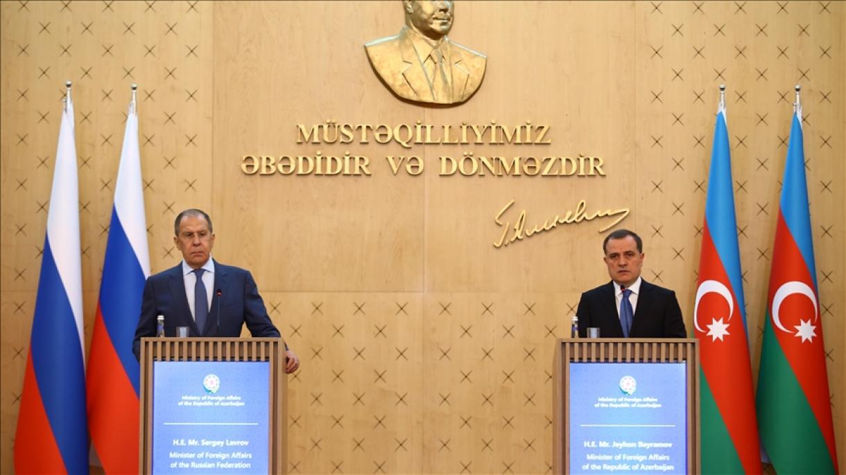 Lavrov häm Bäyrämov Laçın koridorındağı torışnı söyläşte