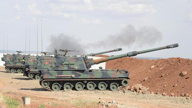 Турските вооружени сили и коалициони воени авиони ги гаѓаа позициите на терористичката ДЕАШ