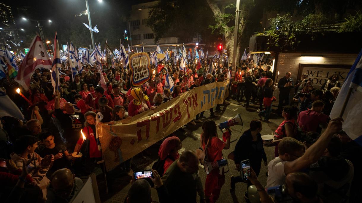 ادامه اعتراضات احزاب مخالف اسرائیل به طرح تغییر قوانین قضایی دولت نتانیاهو