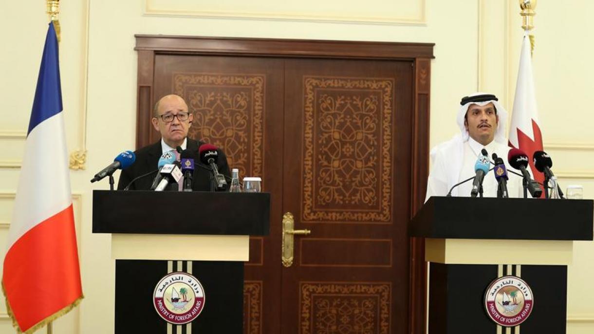 卡塔尔外交大臣与法国外长通话