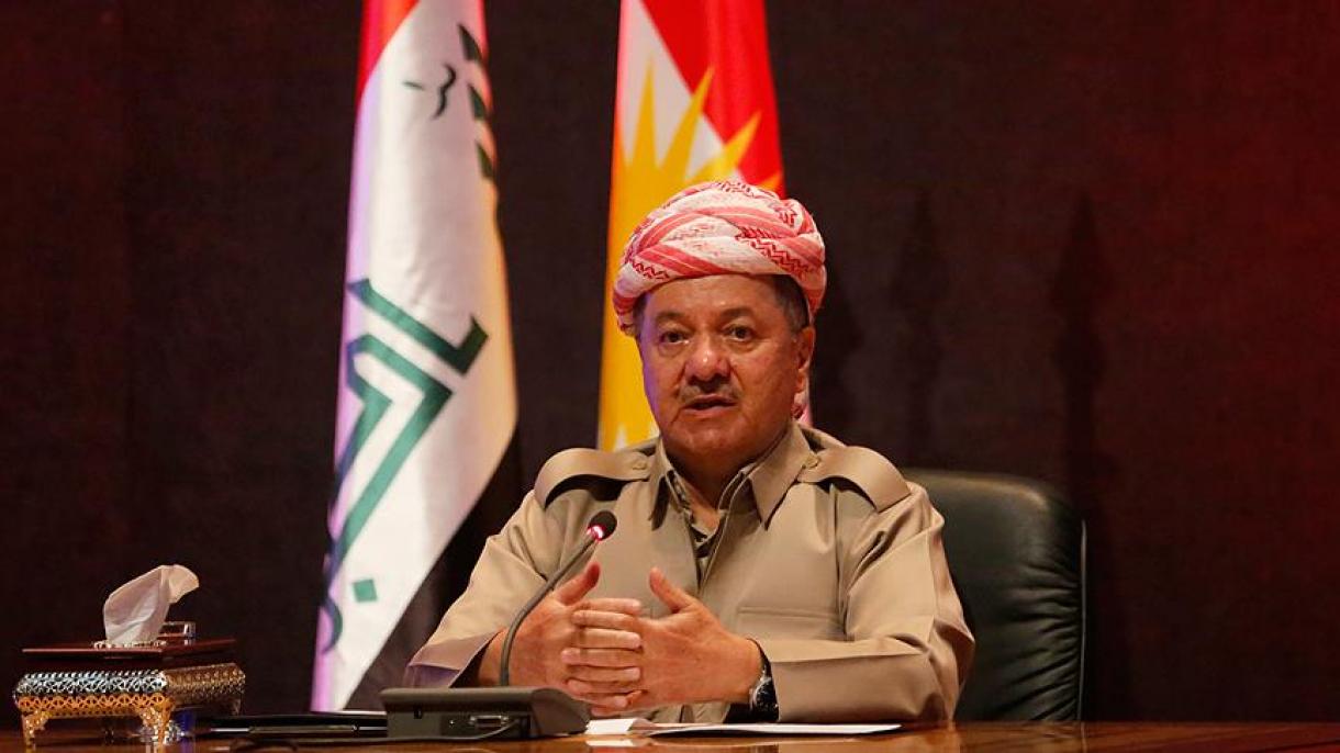 伊拉克库尔德地方政权领导人巴尔扎尼就公投发表重要讲话
