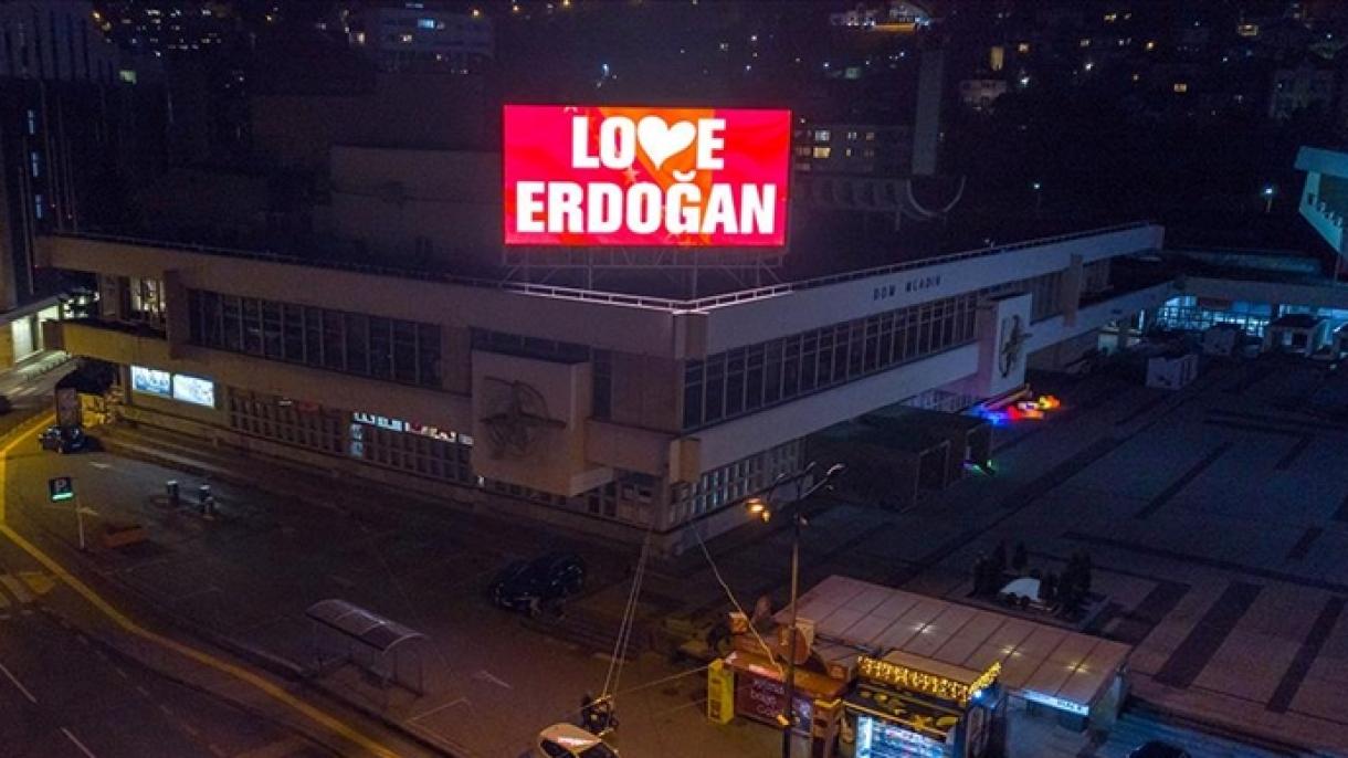 جمله “اردوغان را دوست داریم” سرخط بیلبوردهای تبلیغاتی در سارایوو