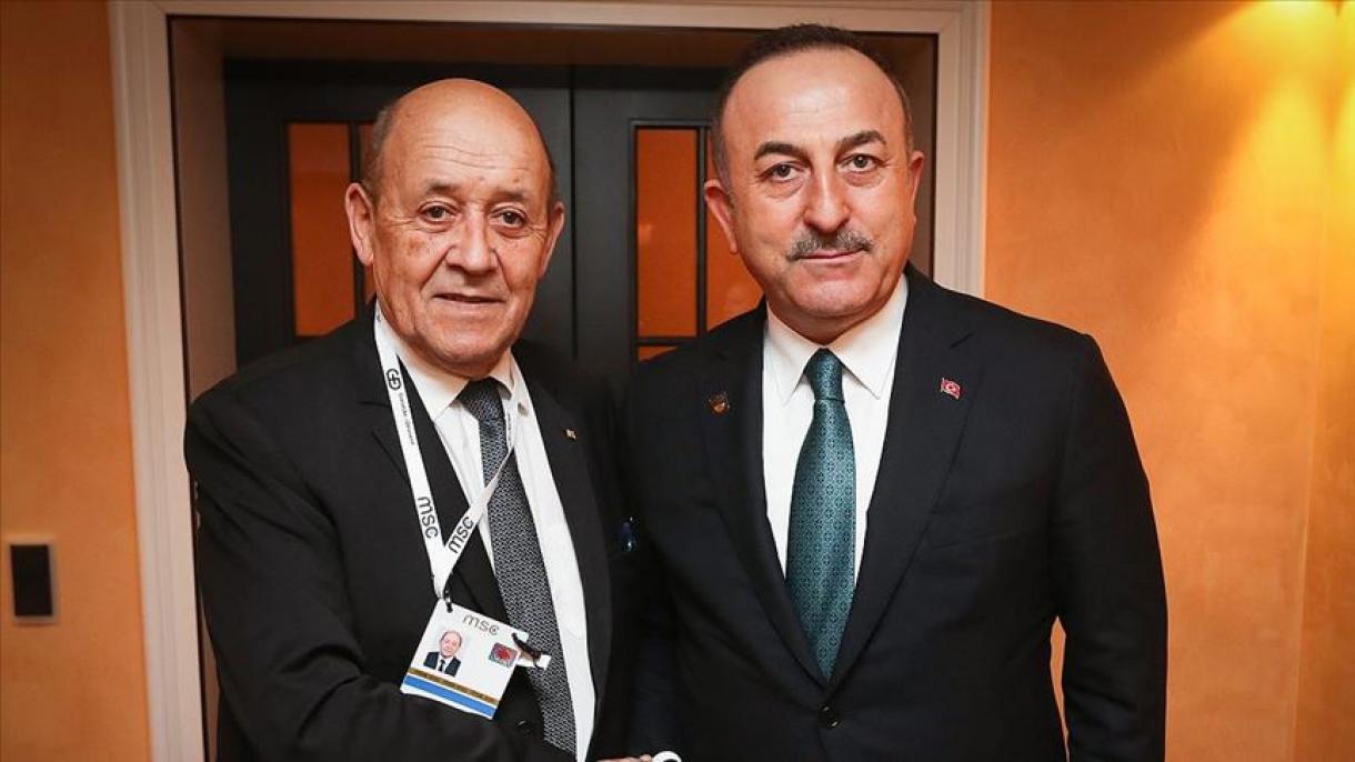 Çavuşoğlu-Drian söyläşüe