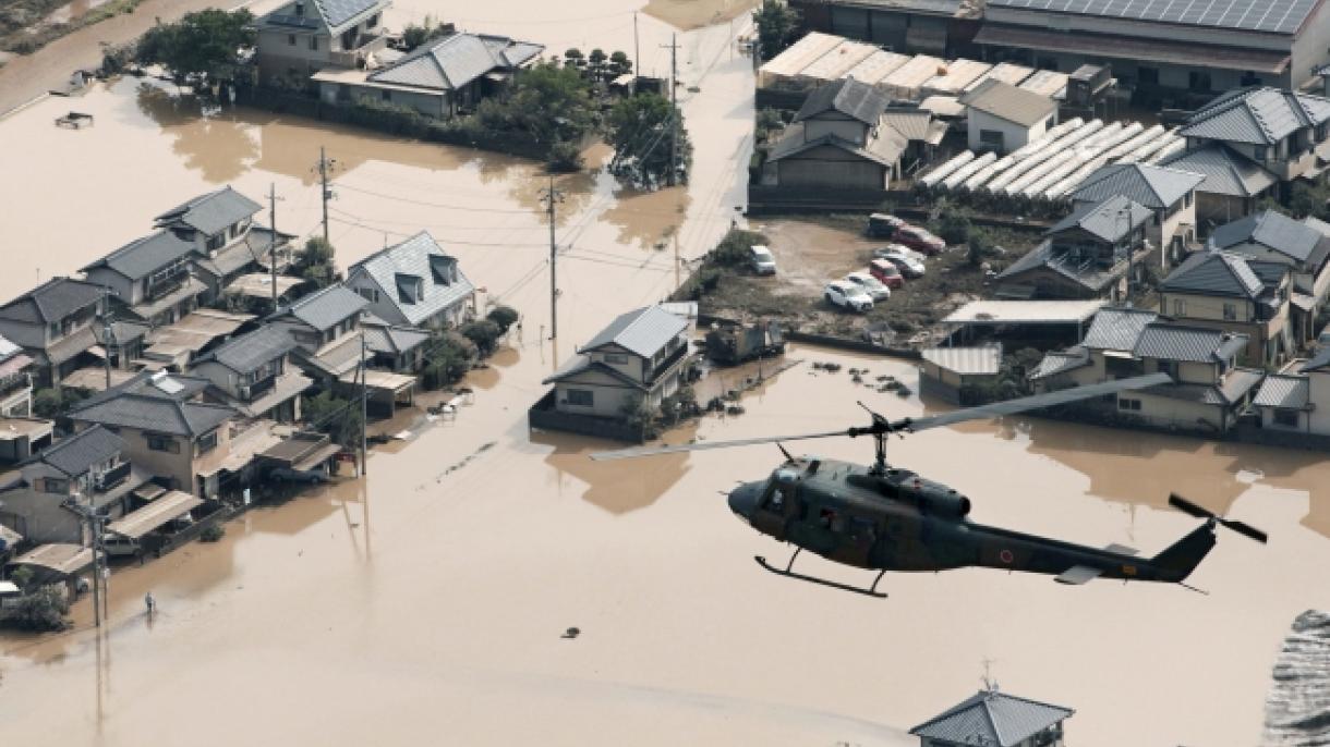 日本洪灾和山体滑坡导致死亡人数超过150人